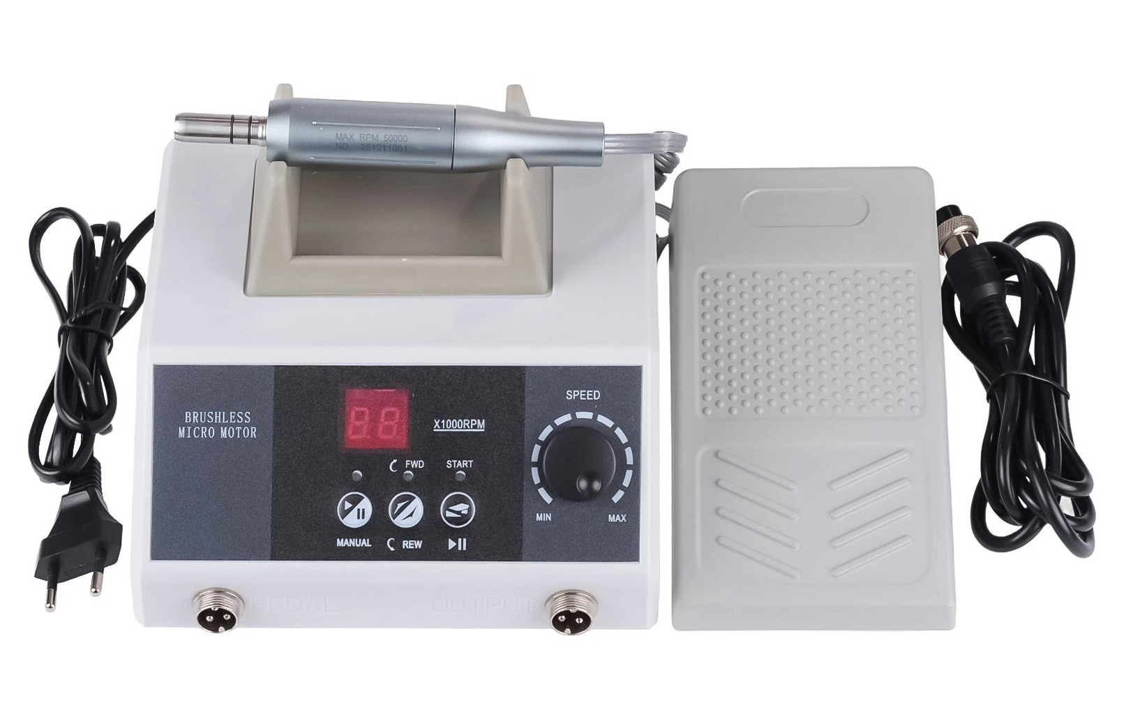 Dental Lab Polishing Grinder with 50KRPM E-Type Brushless Micromotor